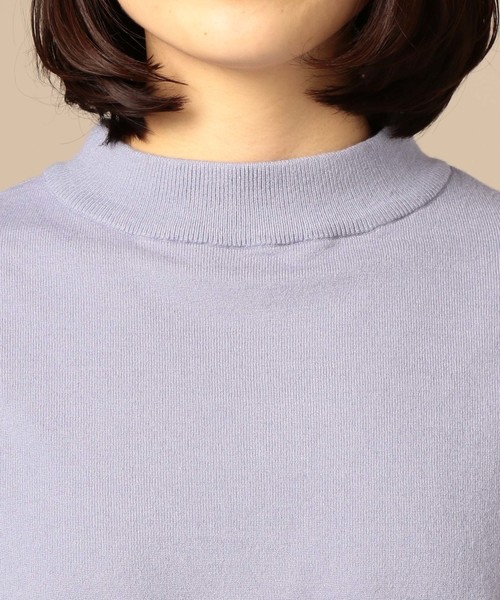 Doux archives Hamac（ドゥアルシーヴ アマーク）の「モックネックワイドニット＋リブワンピース（ワンピース・レディース・パープル/ブルー/アイボリー・MEDIUM）」の9枚目の写真