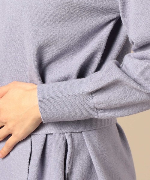 Doux archives Hamac（ドゥアルシーヴ アマーク）の「モックネックワイドニット＋リブワンピース（ワンピース・レディース・パープル/ブルー/アイボリー・MEDIUM）」の11枚目の写真