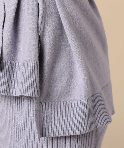 Doux archives Hamac（ドゥアルシーヴ アマーク）の「モックネックワイドニット＋リブワンピース（ワンピース・レディース・パープル/ブルー/アイボリー・MEDIUM）」の12枚目の写真