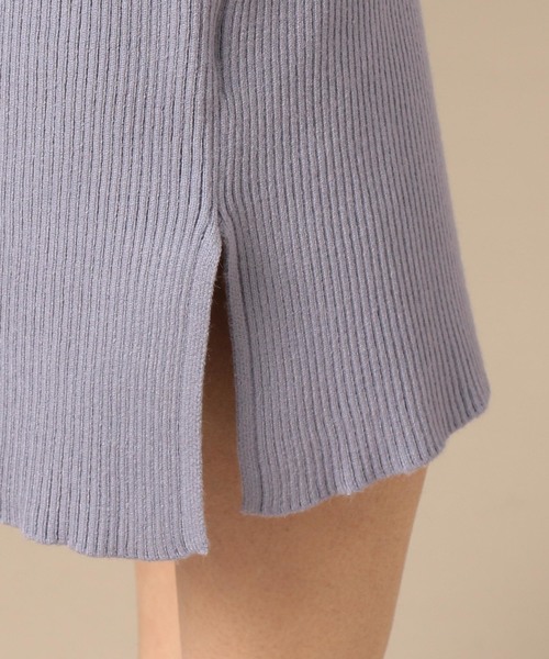 Doux archives Hamac（ドゥアルシーヴ アマーク）の「モックネックワイドニット＋リブワンピース（ワンピース・レディース・パープル/ブルー/アイボリー・MEDIUM）」の13枚目の写真