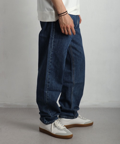 WESTSEA(ウエストシー)の「デニムバギーパンツ(デニムパンツ・メンズ・ブラック/ダークインディゴブルー/ライトインディゴブルー/ネイビー/ブルー・M/L/XL)」の13枚目の写真