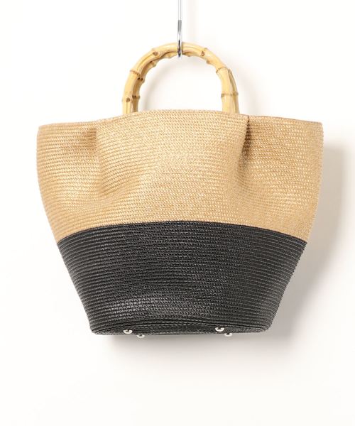 N.(N. Natural Beauty Basic)(エヌエヌナチュラルビューティーベーシック)の「バンブーハンドルカゴトートバッグ(トートバッグ・レディース・ベージュ/ベージュ系その他・フリ-)」の5枚目の写真