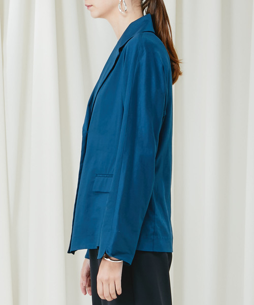 STUDIOUS（ステュディオス）の「【CITY】ウォッシャブル リネンジャケット（テーラードジャケット・レディース・ホワイト/ベージュ/グリーン・36/38）」の11枚目の写真