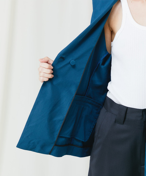 STUDIOUS（ステュディオス）の「【CITY】ウォッシャブル リネンジャケット（テーラードジャケット・レディース・ホワイト/ベージュ/グリーン・36/38）」の15枚目の写真