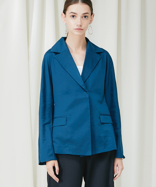 STUDIOUS（ステュディオス）の「【CITY】ウォッシャブル リネンジャケット（テーラードジャケット・レディース・ホワイト/ベージュ/グリーン・36/38）」の16枚目の写真