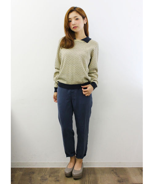 Kastane（カスタネ）の「【Kastane】襟付きニットPO（ニット/セーター・レディース・ベージュ/ミント/ネイビー・FREE）」の10枚目の写真