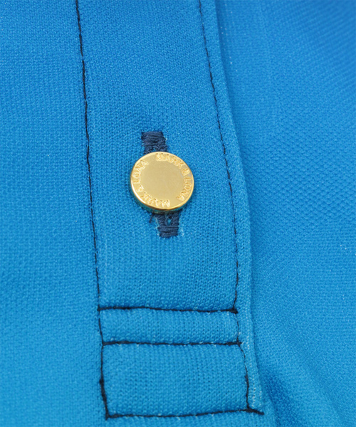 MARK & LONA（マークアンドロナ）の「Ombre Gage Polo | WOMEN（ポロシャツ・レディース・オレンジ/ネイビー・38/36/40）」の5枚目の写真