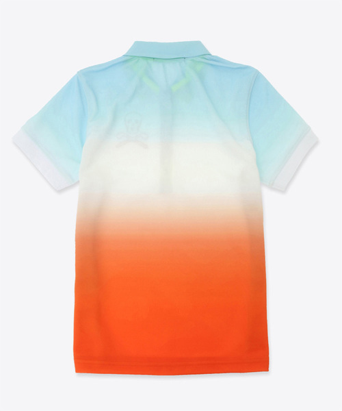 MARK & LONA（マークアンドロナ）の「Ombre Gage Polo | WOMEN（ポロシャツ・レディース・オレンジ/ネイビー・38/36/40）」の10枚目の写真