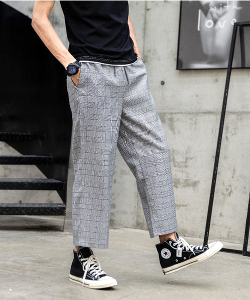 neos(ネオス)の「【neos -sellect design-】接触冷感 ワイド スラックス アンクルパンツ(スラックス・メンズ・ブラック/ブラック×ホワイト/チャコールグレー/ダークグレー/グレー系その他/グレー×ホワイト/ブラウン系その他/ネイビー・MEDIUM/LARGE/X-LARGE)」の21枚目の写真