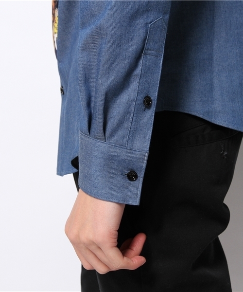 MIDWEST（ミッドウエスト）の「yoshio kubo×MIDWEST 別注タイ付シャツ（シャツ/ブラウス・メンズ・ダークブルー・1/2）」の3枚目の写真