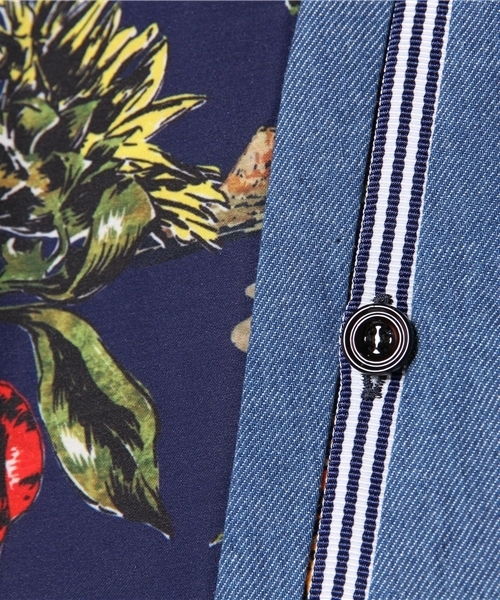 MIDWEST（ミッドウエスト）の「yoshio kubo×MIDWEST 別注タイ付シャツ（シャツ/ブラウス・メンズ・ダークブルー・1/2）」の2枚目の写真