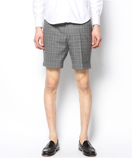 B:MING by BEAMS（ビーミングバイビームス）の「○ビーミング by ビームス / ウォシャブルチェックショーツ（スラックス・メンズ・グレー/ネイビー/その他1・46/48/44）」の13枚目の写真