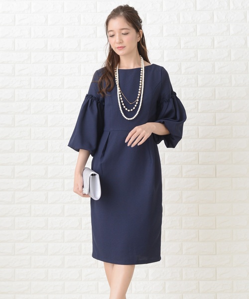 セール バルーンスリーブ膝下丈ワンピース ドレス ドレス Lace Ladies レースレディース のファッション通販 Zozotown