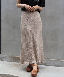 tiptop | 【web限定アイテム】透かし編みスカート(スカート)