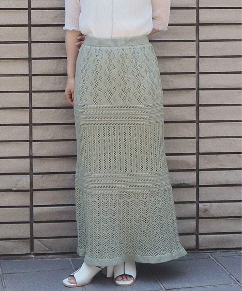 tiptop（ティップトップ）の「【web限定アイテム】透かし編みスカート（スカート・レディース・アイボリー/ブラウン/ベージュ/グリーン・FREE）」の19枚目の写真