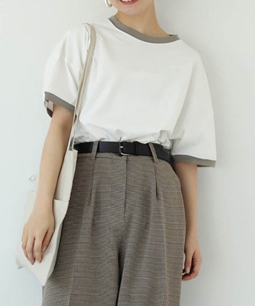 todayful コンパクトリンガーT グレー 新品 TODAYFUL/トゥデイフル】Compact Ringer Tee/コンパクトリンガー