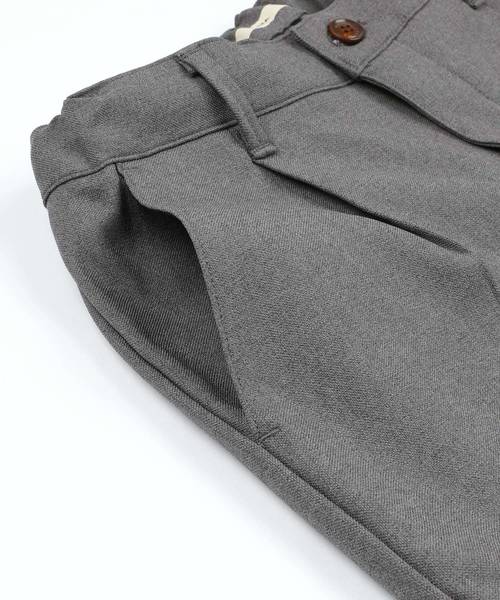 Kafika（カフィカ）の「【KAFIKA】日本製 STA-PREST×SOLOTEX Twill One Tuck Trouser / トラウザーパンツ（その他パンツ・メンズ・ブラック/グレー/ブラウン/グリーン・4/3/2）」の9枚目の写真