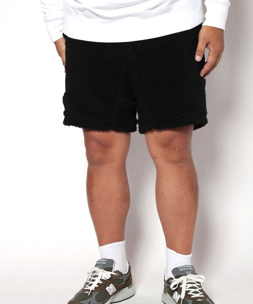 BUCCA 44（ブッカフォーティーフォー）の「【BUCCA 44】ボアフリースショートパンツ（その他パンツ・メンズ・ブラック/オフホワイト・MEDIUM/LARGE/X-LARGE/XX-LARGE/XXX-LARGE）」の2枚目の写真