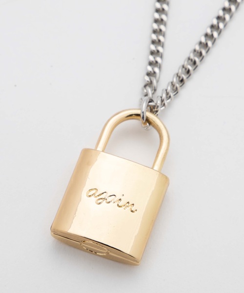 WEGO（ウィゴー）の「WEGO/パドロックロングチェーンネックレス（ネックレス・メンズ・シルバー・FREE）」の6枚目の写真