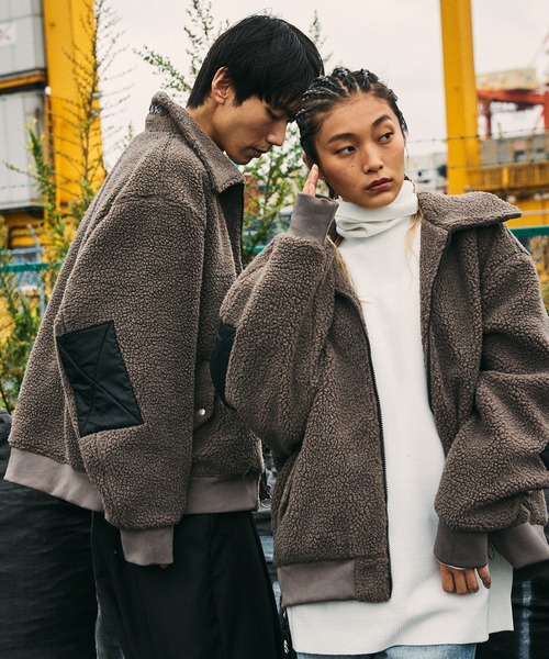 act'm（アクトム）の「【act'm】オーバーサイズ ボアジャケット/ボア