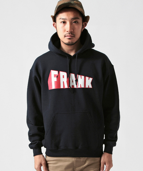 BEAMS T（ビームスティー）の「FRANK / 別注 WORD フードパーカ（パーカー・メンズ・ホワイト/グレー/ネイビー・SMALL/MEDIUM/LARGE/X-LARGE）」の9枚目の写真