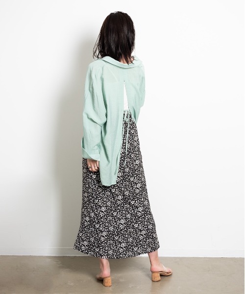 Aunt Marie's（アントマリーズ）の「AUNT MARIE'S 小花柄マーメイドスカート（スカート・レディース・ライトブルー/ブラック・FREE）」の13枚目の写真