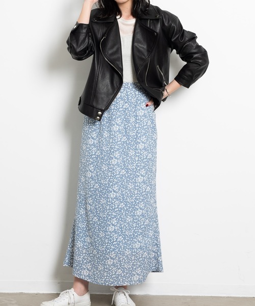 Aunt Marie's（アントマリーズ）の「AUNT MARIE'S 小花柄マーメイドスカート（スカート・レディース・ライトブルー/ブラック・FREE）」の16枚目の写真