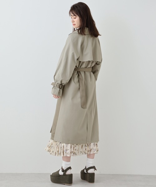 one after another NICE CLAUP(ワンアフターアナザーナイスクラップ)の「コルセット付き配色トレンチコート(トレンチコート・レディース・ベージュ/カーキ・FREE)」の6枚目の写真