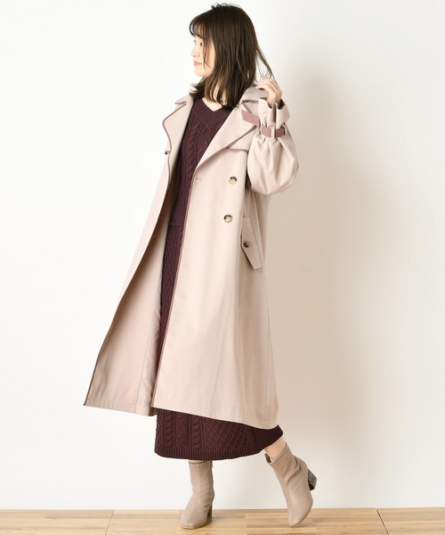 one after another NICE CLAUP(ワンアフターアナザーナイスクラップ)の「コルセット付き配色トレンチコート(トレンチコート・レディース・ベージュ/カーキ・FREE)」の17枚目の写真