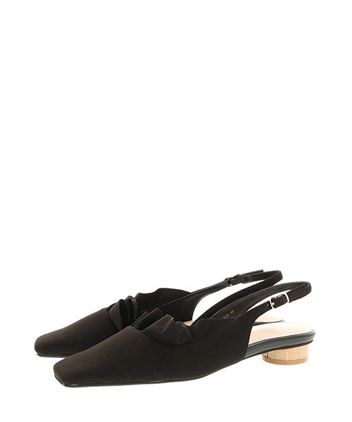 RANDA（ランダ）の「ラッフルスクエアトゥパンプス（パンプス・レディース・ブラック/クリーム/ピンク・S/LL/M/L）」の11枚目の写真