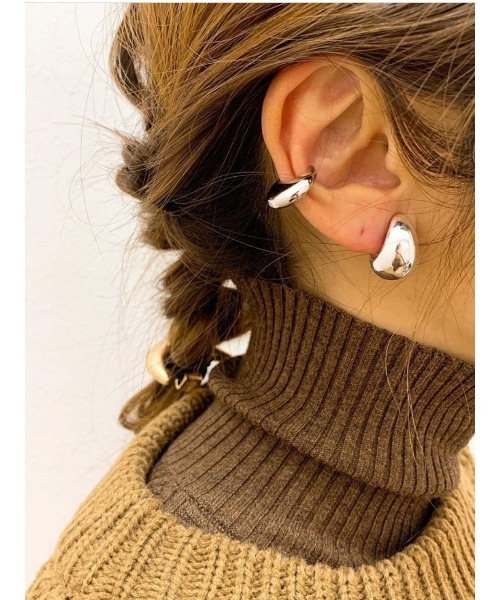 セール】ぷっくりフープイヤリング（イヤリング）｜mou（モウ）の