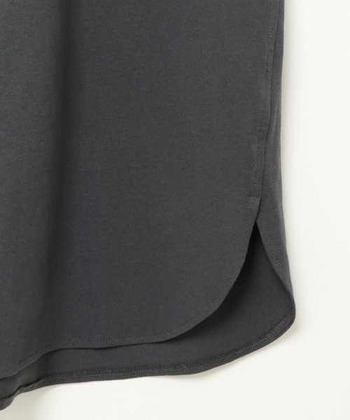 notch.（ノッチ）の「ロングビッグＴシャツ（Tシャツ/カットソー・レディース・ベージュ/ブラック/オフホワイト/ブラウン・M）」の7枚目の写真