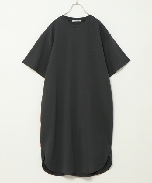 notch.（ノッチ）の「ロングビッグＴシャツ（Tシャツ/カットソー・レディース・ベージュ/ブラック/オフホワイト/ブラウン・M）」の12枚目の写真