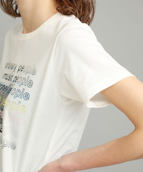 beautiful people(ビューティフルピープル)の「【beautiful people(ビューティフルピープル)】グラジュアリーカラーロゴプリントキッズTシャツ 1015310418(Tシャツ/カットソー・レディース・ホワイト・SMALL)」の8枚目の写真