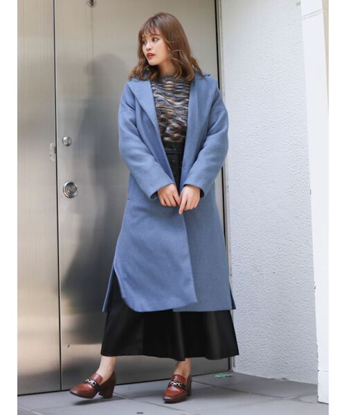 dazzlin（ダズリン）の「ミクシーカラーコーディガン（その他アウター・レディース・ブラック/ブラウン/ピンク/ブルー/アイボリー・FREE）」の4枚目の写真