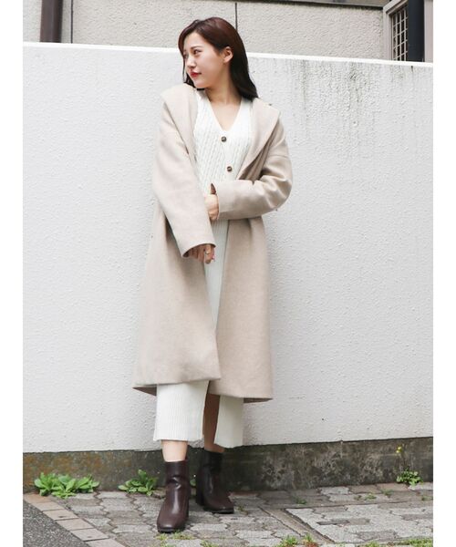 dazzlin（ダズリン）の「ミクシーカラーコーディガン（その他アウター・レディース・ブラック/ブラウン/ピンク/ブルー/アイボリー・FREE）」の7枚目の写真