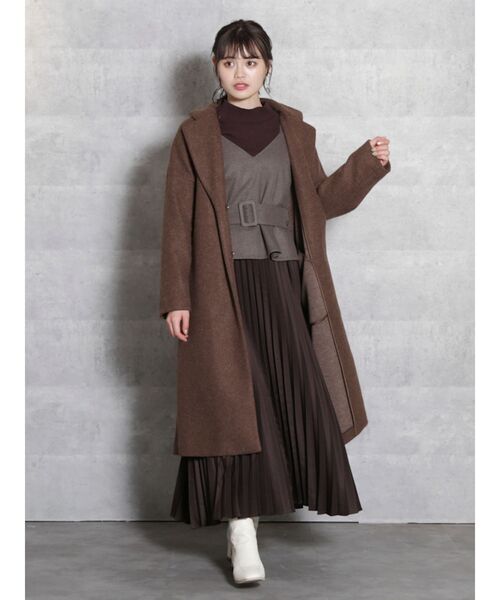 dazzlin（ダズリン）の「ミクシーカラーコーディガン（その他アウター・レディース・ブラック/ブラウン/ピンク/ブルー/アイボリー・FREE）」の9枚目の写真