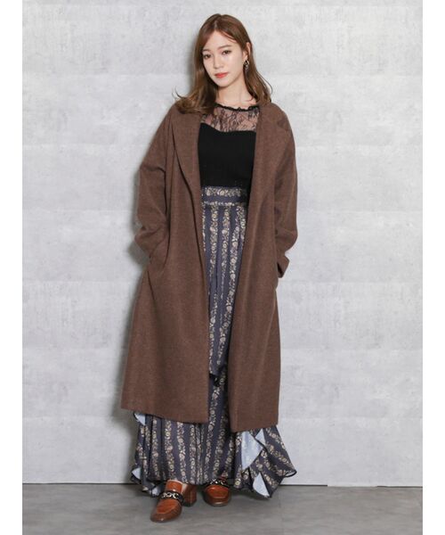 dazzlin（ダズリン）の「ミクシーカラーコーディガン（その他アウター・レディース・ブラック/ブラウン/ピンク/ブルー/アイボリー・FREE）」の12枚目の写真