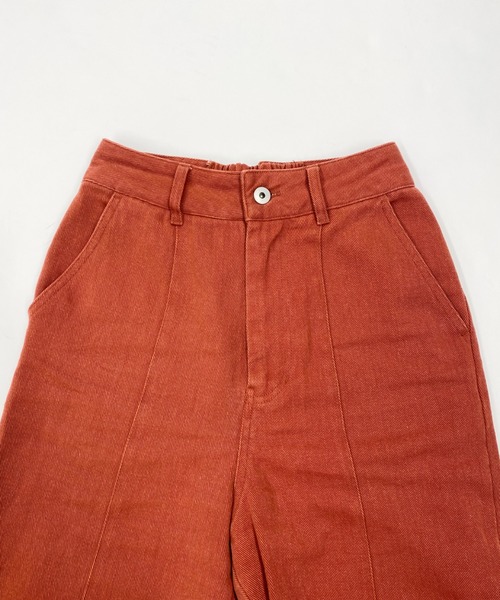 archives（アルシーヴ）の「BACK編み上げストレートカラーパンツ（デニムパンツ・レディース・グレー/オレンジ/ブルー/ラベンダー/グリーン/ブラック/アイボリー・MEDIUM）」の16枚目の写真