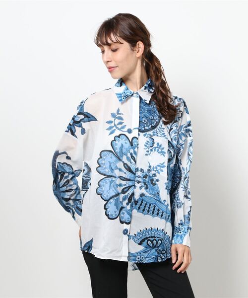 Desigual(デシグアル)の「シャツ長袖 INARA(シャツ/ブラウス・レディース・ホワイト・S/M/L)」の10枚目の写真