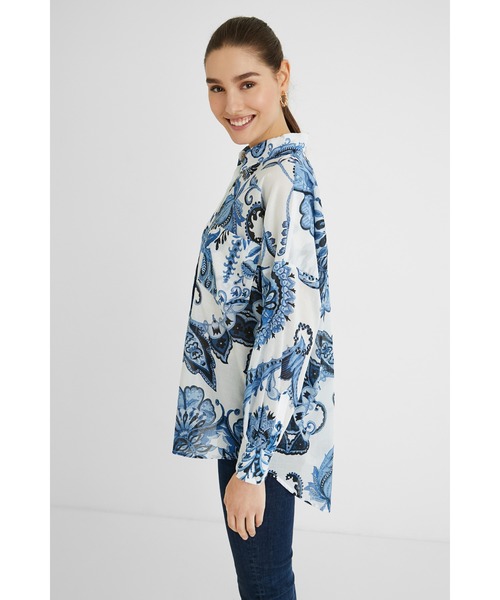 Desigual(デシグアル)の「シャツ長袖 INARA(シャツ/ブラウス・レディース・ホワイト・S/M/L)」の5枚目の写真