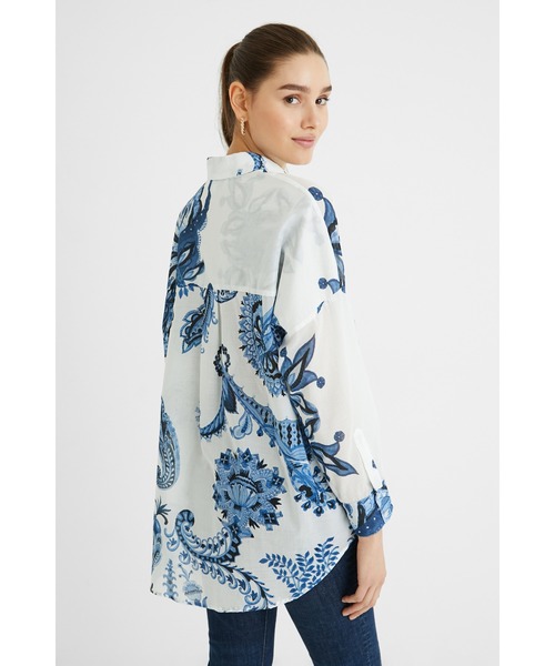 Desigual(デシグアル)の「シャツ長袖 INARA(シャツ/ブラウス・レディース・ホワイト・S/M/L)」の6枚目の写真