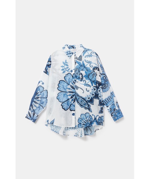 Desigual(デシグアル)の「シャツ長袖 INARA(シャツ/ブラウス・レディース・ホワイト・S/M/L)」の9枚目の写真