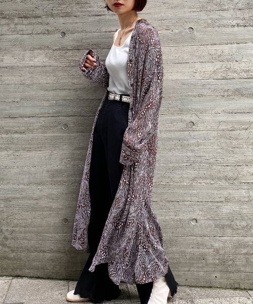 PAGEBOY（ページボーイ）の「アニマルMIXガラワンピース（ワンピース・レディース・ブラック/ブラウン・FREE）」の5枚目の写真