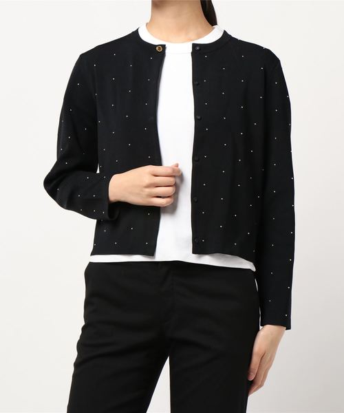 ♡LOULOU WILLOUGHBY ピンドットスタッズカーディガン♡ LOULOU WILLOUGHBY（ルルウィルビー）の「【LOULOU WILLOUGHBY