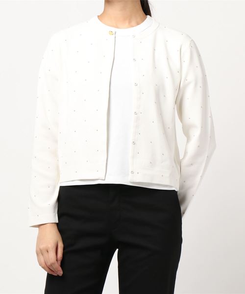 ♡LOULOU WILLOUGHBY ピンドットスタッズカーディガン♡ LOULOU WILLOUGHBY（ルルウィルビー）の「【LOULOU WILLOUGHBY