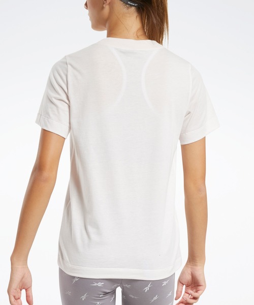 Reebok(リーボック)の「トレーニング エッセンシャルズ イージー Tシャツ / Training Essentials Easy Tee(Tシャツ/カットソー・レディース・ブラック/ピンク/ピンク系その他・SMALL/XX-LARGE/LARGE/X-LARGE/MEDIUM/X-SMALL)」の7枚目の写真