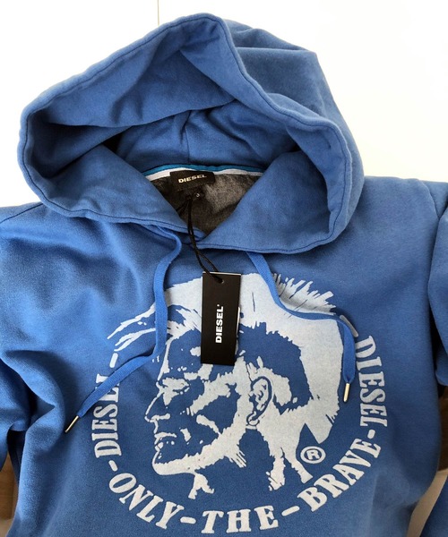 希少サイズXXL❗️ディーゼル　中綿スウェットパーカー　切替ブルゾン　ロゴプレート 希少サイズXXL❗️ディーゼル 中綿スウェットパーカー 切替ブルゾン
