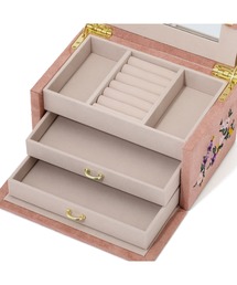 Francfranc（フランフラン）の「エンブロイダリー ジュエリーボックス