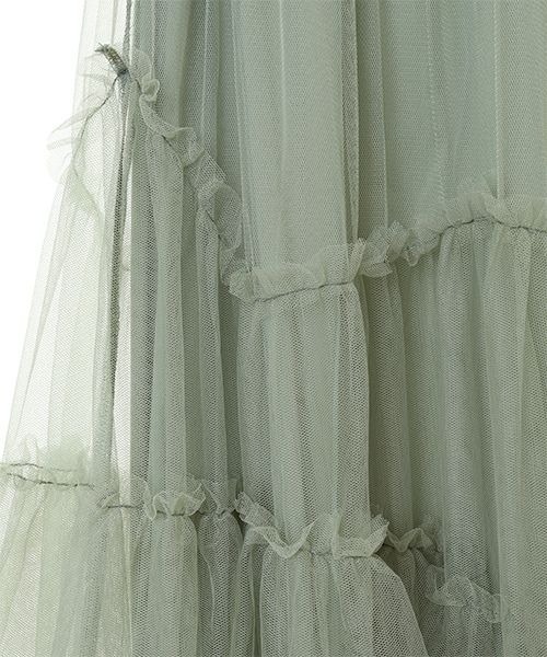 Candy Stripper（キャンディストリッパー）の「VOLUME TULLE スカート（スカート・レディース・ブラック/ミント/アイボリー・1/2）」の11枚目の写真